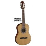 Cort ac70 gbop - naturel pores ouverts - guitare classique gaucher