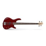 Cort act4 pj - black cherry open pore - guitare basse