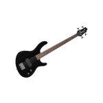 Cort action junior open pore black - basse electrique - format double cut - taille 3 / 4, short scale ...
