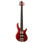 Cort artisan a5 plus fmmh - rouge cerise pores ouverts - guitare basse 5 cordes