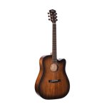 Cort core - dc - guitare electro - acoustique - noir d�grad� pores ouverts ( + soft case)