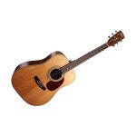 Cort earth70 natural open pore - guitare folk - format dreadnought - finition open pore