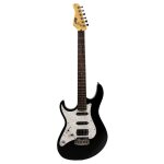 Cort g250g bk noir brillant - guitare electrique gaucher