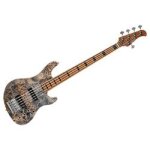 Cort gb - modern 5 open pore charcoal gray basse ?lectrique 5 cordes avec housse deluxe