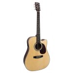 Cort mr500e op - naturelle open pores - guitare electroacoustique
