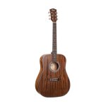 Cort pure - d mahogany - guitare acoustique acajou dreadnought - naturel satin� ( + housse)