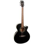 Cort sfx - mebks noire satin�e - guitare electro - acoustique