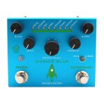 Cosmic blue guitare basse effets pédale reverb 8 modèles fonction processeur accessoires Cosmic blue guitare basse effets pédale reverb 8 modèles fonction processeur accessoires
