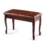 Costway banquette pour piano, avec coussin en cuir rembourr confortable et compartiment de rangement, ...