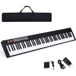 Costway piano synthetiseur numérique 88 touches enfants avec fonction midi et bluetooth, réglage dynamique, ... Costway piano synthetiseur numérique 88 touches enfants avec fonction midi et bluetooth, réglage dynamique, ...