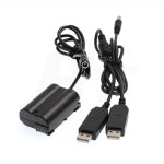 Coupleur double usb vers ep - 5b dc pour appareil photo nikon d7000 d7100 d7200 d7500 d500 d610 d750 ...