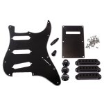 Couvercle de la plaque arri�re de la guitare, 1 ensemble de 8 trous sss pickguard strat, accessoires ...