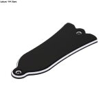 Couvercle de tige de cloche en plastique, 2 trous en forme de cloche, style cloche, pour guitare electrique ...