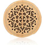 Couverture de rosace de guitare, protecteur de couverture de rosace en bois pour guitare classique acoustique ...