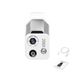 Avec cpl - 200x magnification microscope lens withcpl mobile led light micro pocket macro lenses for ...