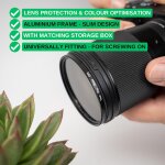 Cpl filtre polarisant, Ø 62 mm, rflexion lumineuse perturbatrice minimise, clart optique et fidlit ...