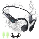 Cpod - - casque a conduction osseuse, ipx8 ecouteur natation avec lecteur mp3 intgr de 32 go, ecouteurs ...