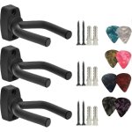Crochets muraux de guitare 3 pi�ces pour guitare acoustique, ukul�l�, basse, mandoline et banjo support ...