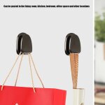 Crochet de rangement auto adhsif, 2 pices, mini cintre mural en mtal, crochet universel pour salle ...