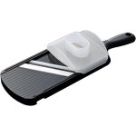 Csn182snbk - black julienne mandolin with finger guard and premium ceramic blade - ultra sharp and resistant, ...