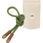 Ctnv sangle pour appareil photo en coton verte vert vintage bandoulire courroie de cou dragonne pour ...