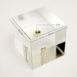 Cube 50 mm - boule de prisme en cristal 1 / 4 '', accessoires de studio de photographie, filtre lentille ...