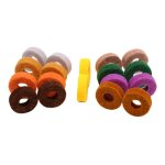 Cymbales colores en feutre, 20 pices, kit d'accessoires pour instrument de percussion, effet de protection ...