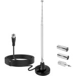 Dab + fm radio antenna telescopic antenna with magnetic stand for radio receiving stereo radio for denon, ... Dab + fm radio antenna telescopic antenna with magnetic stand for radio receiving stereo radio for denon, ...