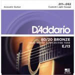 Daddario ej13 jeu de cordes pour guitare folk Daddario ej13 jeu de cordes pour guitare folk