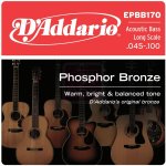 Daddario epbb170 jeu de cordes guitare basse electrique et acoustique