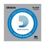 Daddario pl008 corde . 008 pour guitare electrique & folk
