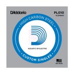 Daddario pl010 corde . 010 pour guitare electrique & folk