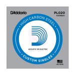 Daddario pl020 corde . 020 pour guitare electrique & folk
