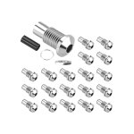 Daierbump - support led 5mm, 20 pices, lunette ronde en cuivre chrom, diode electroluminescente - type ...