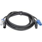 Dap fp21 hybrid cable 150 cm c�ble d'alimentation / dmx power pro & xlr 5 broches