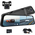 Dashcam retroviseur voitures, ecran tactile ips lcd 9, 66 pouces rétroviseur voitures dashcam avant arriere ... Dashcam retroviseur voitures, ecran tactile ips lcd 9, 66 pouces rétroviseur voitures dashcam avant arriere ...