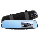 Dashcam voiture r�troviseur miroir dvr - 01 capteur g ecran tft 5'' noir