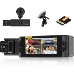 Dashcam wifi avec carte sd de 64 go, capteur g sans ffil intérieur avant de voiture dash cam, caméra ... Dashcam wifi avec carte sd de 64 go, capteur g sans ffil intérieur avant de voiture dash cam, caméra ...