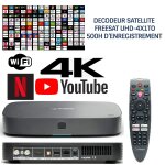 Dcodeur satellite hd freesat uhd - 4x1to, 200 chanes sat anglaises, 13 chanes anglaises hd, sans abonnement ...