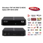 Décodeur tnt 4k box - dvb - t2 hevc optex ort 8915 - uhd réception de qualité, enregistrement programme, ... Décodeur tnt 4k box - dvb - t2 hevc optex ort 8915 - uhd réception de qualité, enregistrement programme, ...