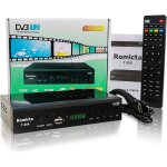 Dcodeur tnt hd 2025 - dvb - t2 / c h. 265 hevc fta full hd pvr, usb, hdmi, scart, tuner tv numrique ...