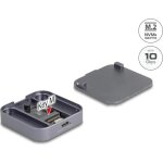 Delock magnetisches geh�use usb type - c 10 gbps f�r 1 x m. 2 nvme oder sata ssd (42032)