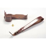 Demi - tui en cuir vritable pour appareil photo nikon z7 z6, sacoche avec sangle - type pu leather ...