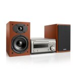 Denon dm - 41 plata / cereza microcadena / sistema hi - fi con cd / bluetooth / sintonizador fm / am