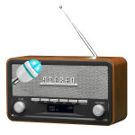 Denver electronics dab - 18 radio portable 2x2w - personnel analogique et num�rique wood - radios portables, ...