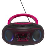 Denver tcl - 212bt pink noir, rose lecteur cd portable