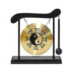 Desktop gong - feng shui brass gong desktop ornament avec support et maillet, d�licate maison chinoise ...
