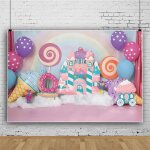 Dessin animé baby shower toile de fond rose sucette candyland toile de fond crème glacée beignet arc ... Dessin animé baby shower toile de fond rose sucette candyland toile de fond crème glacée beignet arc ...