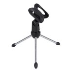 Dtachable pliable portable angle rglable trpied table bureau micro miniphone stand holder brack
