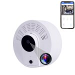 Dtecteur de fume camra espion avec vision nocturne et wifi yonis